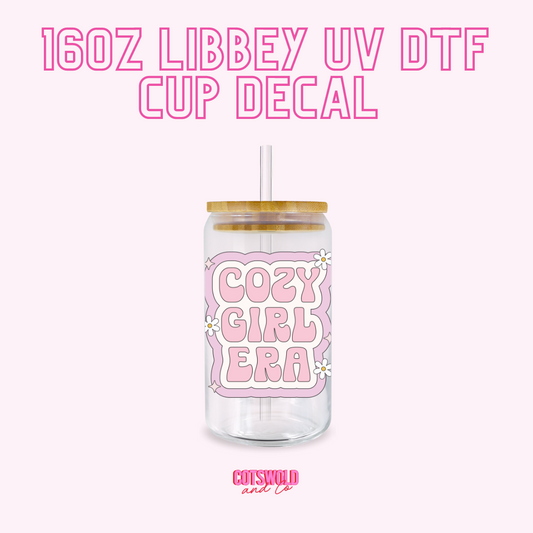 Cozy Girl Era UV DTF Decal Sticker