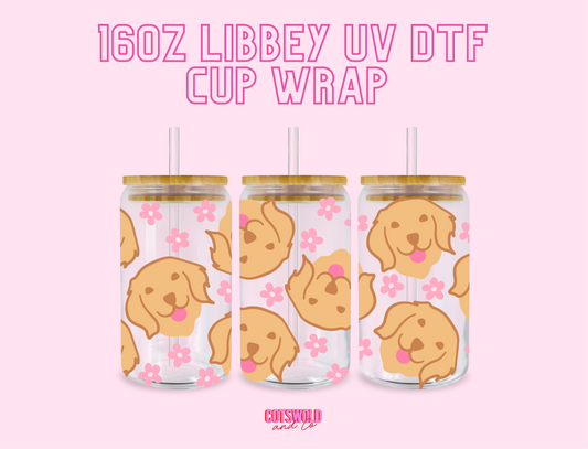 UV DTF - Falala Lala Llama Christmas 16oz Libbey cup Wrap
