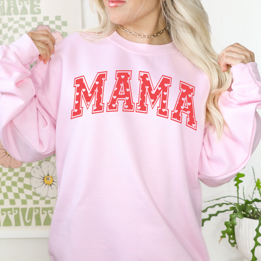 Mama Heart Cut Out DTF Transfer