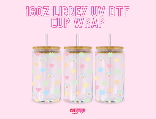 Lucky Charms Pastel St. Patrick's Day UV DTF Libbey 16oz Cup Wrap Sticker