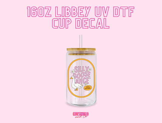 Silly Goose Juice UV DTF Decal Sticker