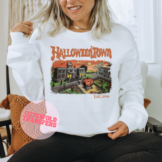 Ready to Press Halloween Town DTF Transfers | Halloween Tshirt Transfer | Halloween DTF Transfers