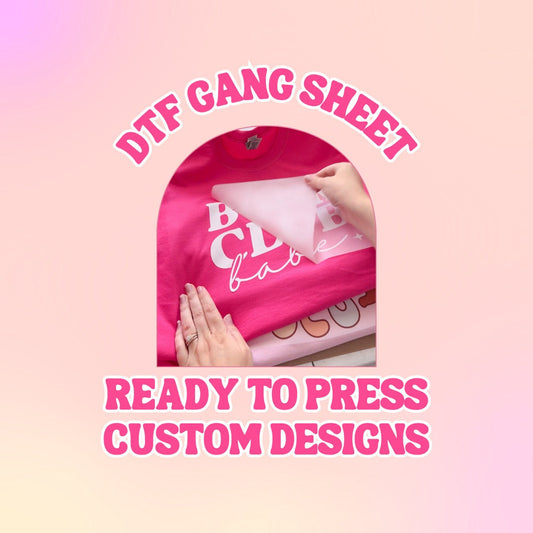 Custom DTF Transfers Ganag Sheet, Ready to Press Tshirt Transfers, DTF Printing, Custom Tshirt Transfers